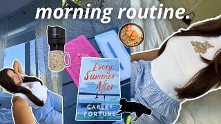 SLOW LIVING morning routine | relaxing morning, calm, reading, healthy habits & skincare