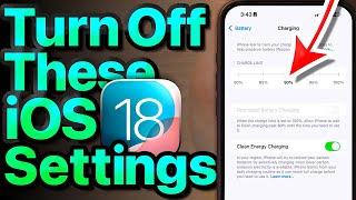 iOS 18 Settings To Turn OFF Now! (Important!)