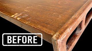 I Restored a Designer Teak Coffee Table!