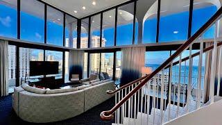 TOUR of amazing 2-Sty PENTHOUSE at Hilton Hawaiian Village- Lagoon Tower - Honolulu Hawaii - Luxury