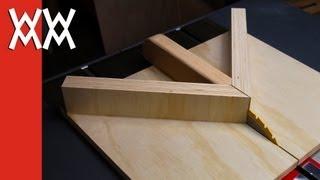 Make a miter sled for your table saw. Improved version.