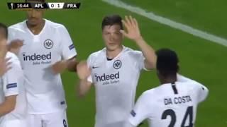 Luka Jovic Goal vs Apollon 0-1 | UEL | 08.11.2018