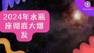 2024年水瓶座彻底大爆发  水瓶座2024年的全年运势详解#占星学 #星座运势 #水瓶座 #2024年运势