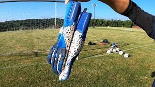 INSANE GRIP! Uhlsport Hyperact Supergrip+ Finger Surround Grip Test