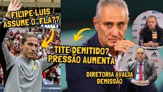 TITE DEMITIDO? PRESSÃO AUMENTA NO FLAMENGO E JOGO CONTRA ATHL PODE DEFINIR SAÍDA! FILIPE L ASSUME?