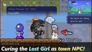 What if we cured the Lost Girl into a Friendly Town NPC in Terraria? ─ Cure the Nymph with 1.4 mod!