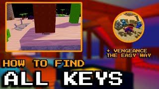 ALL UPDATED SECRET KEY LOCATIONS + VENGEANCE BADGE! | Ability Wars