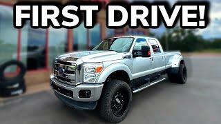 F350 DUALLY IS COMPLETE, FIRST DRIVE!