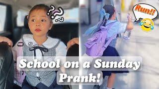 TUMAKBO SA HIYA | SCHOOL ON A SUNDAY PRANK | HAHAHA!!