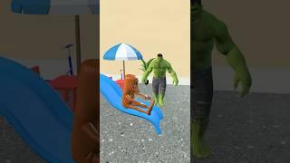 Tung Tung Tung Sahur and Spidey Go Down the Slide | Marvel Animation