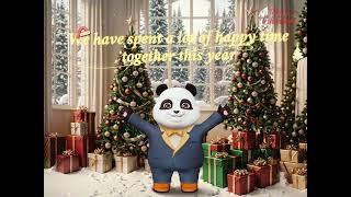 Beibei from Panda Wandering wishes you all a Merry Christmas! ️ #merrychristmas #christmas