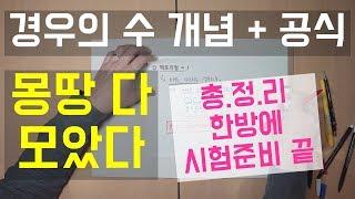 경우의 수 공식들 한번에 총정리 해드립니다 / 확률과통계 / 확통공식1 (곱의법칙, 합의법칙, 팩토리얼, 순열, 조합, 원순열,  중복순열, 중복조합, 분할, 이항정리)