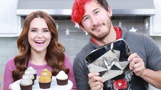 YOUTUBE PLAY BUTTON CUPCAKES ft Markiplier! - NERDY NUMMIES