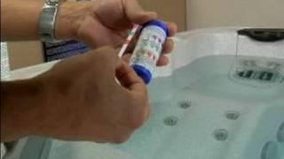 How To Maintain a Hot Tub : Use a Hot Tub Test Strip