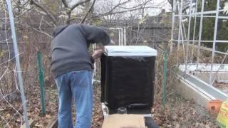 Installing a Bee Cozy winter hive wrap