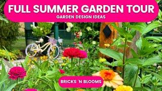 Full Summer Garden Tour  Garden Design  Flower Gardening Ideas for Home