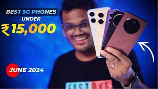 TOP 5 Best 5G Phones Under 15000 in JUNE 2024 l Best Mobile Under 15000