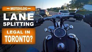 Lane Splitting Is Legal In Toronto??? | MOTOVLOG