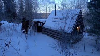 A man found an old hut in the forest and put it in order. Day 1