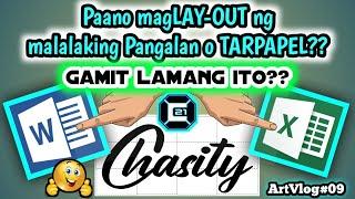 How to make TARPAPEL using Microsoft Word and Excel | Tagalog Tutorial | C21ArtworksTV | ArtVlog#09