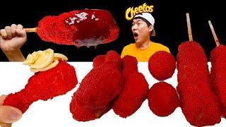 Cheetos Pizza 치토스 피자 핫도그 치킨 불닭 소스 먹방 Cheese Chicken Hot Dog Mukbang JJAEMI째미(Eating Show)