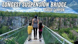 Longest Suspension Bridge in Canada at Eagle Canyon Adventures - Thunder Bay, Ontario