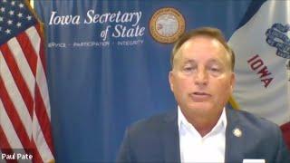 Iowa Sec. of State Paul Pate talks early voting