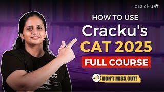 How To Use Cracku's CAT 2025 Complete Course By Sayali Ma'am | CAT Online Coaching