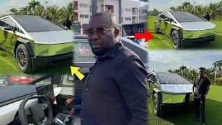 Eiii Dr Osei Kwame Despite they Give Pressure He Pull Up the Expensive Cyber Tesla TruckFirst in Gh