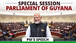 LIVE: PM Modi addresses the Special Session of the Parliament of Guyana