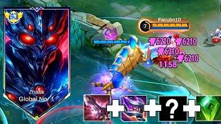 DAMAGE ZHASK  IN SOLO RANKED GAME!! ZHASK BEST BUILD 2024