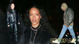 Rihanna and A$AP Rocky have dinner at Carbone  in New York