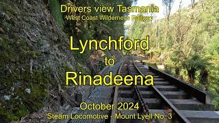 Drivers view Tasmania, Lynchford to Rinadeena, Oct 2024