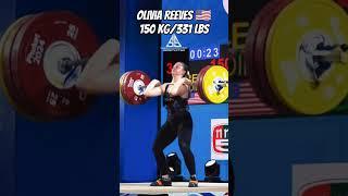 Olivia Reeves  118+150 kg #halterofilia #weighlifting #crossfit #olympics