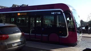 Bus or Tram? Half-bus, half-tram: the METTIS System with tram-like buses in Metz, Lorraine.