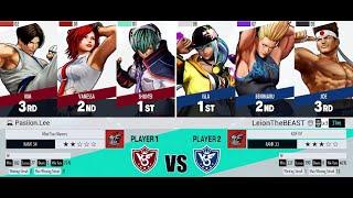 KoFXV Ranked: Pasiion.Lee(Shun'Ei, Vanessa, Kim) vs LeionTheBEAST(Isla, Benimaru, Joe)