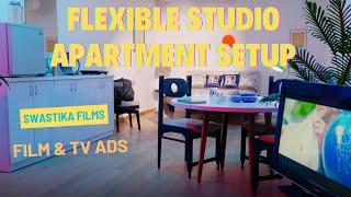 Studio Apartment Shooting Set for Films & TV Ads | New Delhi | Fully Furnished | With Lights.