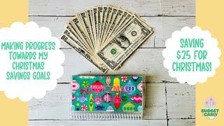 Saving $25 for Christmas using Mini Savings Challenges | Making Progress Toward My Goals