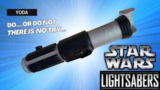 Galaxy's Edge Yoda Lightsaber toy from Shop Disney Review - PERFECT Cosplay piece?!