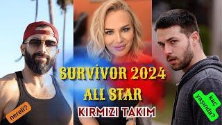 Survivor 2024 All Star Kırmızı Takım Oyuncuları YAŞLARI VE DOĞUM YERLERİ #survivor #tv8 #video