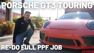 PPF Fail - Redo Entire Car - 2018 Porsche 911 GT3 Touring, Lava Orange