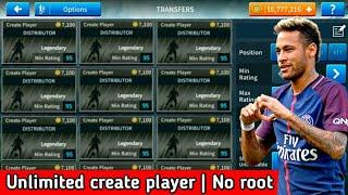 How to get infinite create player in Dream League Soccer 2019 || No Root