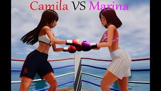 Female Boxing Anime Fight | Camila vs Marina