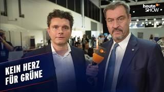 CSU  GRÜNE: Kann Lutz van der Horst die Parteien zusammenbringen? | heute-show vom 18.10.2024