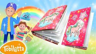 Mini Buch Basteln Eigens Buch Kinder Basteln  DIY Heft selbermachen bastelideen für kinder einfach