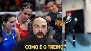 REAGINDO AO TREINO DA BOXEADORA MAIS POLEMICA DO MUNDO | IMANE KHELIF