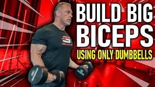 MASS Building Bicep Workout (USING ONLY DUMBBELLS)