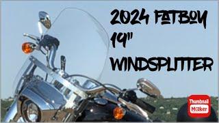 2024 Fatboy 19” Windsplitter Windshield Install