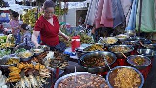 Cambodian Cheap & Fast Food - Amazing Woman Make Various Cheap Food Selling On The Street In Evening