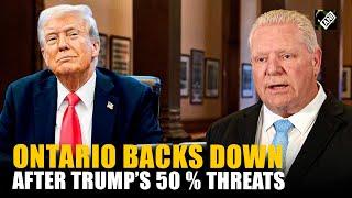 After Trump's 50% tariff threat, Ontario backs down, pauses electricity surcharge imposed on America